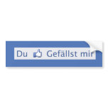 Du gefällst mir bumper stickers
