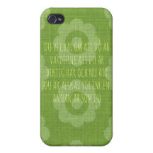 DU VET VÄL OM ATT DU ÄR VÄRDEFULL iPhone 4 COVER
