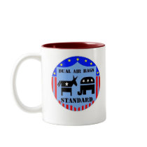 DUAL AIR BAGS STANDARD COFFEE MUG DEMOCRAT