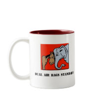 DUAL AIR BAGS STANDARD COFFEE MUG DEMOCRAT