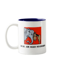 DUAL AIR BAGS STANDARD COFFEE MUG REPUBLICAN