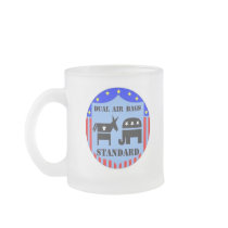 DUAL AIR BAGS STANDARD FROSTED COFFEE MUG DEMOCRAT