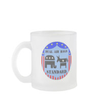 DUAL AIR BAGS STANDARD FROSTED COFFEE MUG REPUBLIC