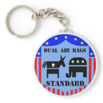 DUAL AIR BAGS STANDARD KEYCHAIN DEMOCRAT