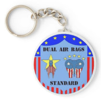 DUAL AIR BAGS STANDARD KEYCHAIN DEMOCRAT