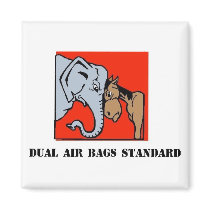 DUAL AIR BAGS STANDARD POLITICAL MAGNET REPUBLICAN