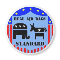 DUAL AIR BAGS STANDARD POLITICAL MAGNET REPUBLICAN