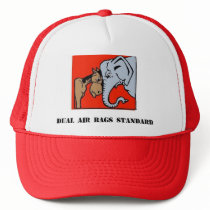 DUAL AIR BAGS STANDARD TRUCKERS CAP HAT DEMOCRAT
