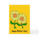Dual Flowers Happy Mother's Day! cards