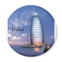 Dubai Burj Al Arab Hotel (by St.K) Fridge Magnets