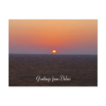 dubai sunset postcards