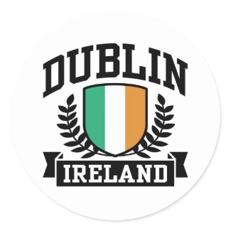Dublin Round Sticker