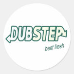 DUBSTEP Beat Fresh parody Round Sticker