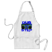Dubstep Blue Boombox Aprons