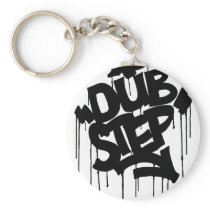 Dubstep FatCap Black Keychain