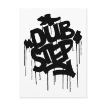 Dubstep FatCap Black Postcards