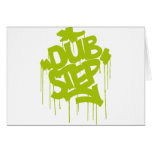 Dubstep FatCap Lime Greeting Cards