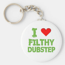 Dubstep Filthy dub step bass techno wobble Keychain