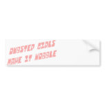Dubstep girls wobble bumper stickers