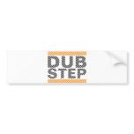 Dubstep Orange Bumper Sticker