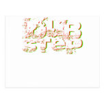 Dubstep Red and Green Postcard