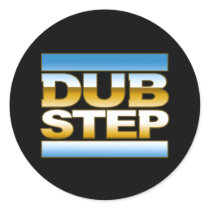 DUBSTEP t shirt chrome Sticker