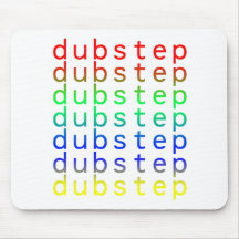 Dubstep Text Colour Spectrum Mouse Pads