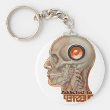 Dubstep woofer brain key chain