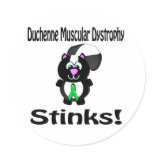 Duchenne Muscular Dystrophy Stinks Skunk Awareness Sticker