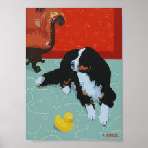 Duck and Dog Poster