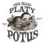 Duck Billed Platy Potus Gear Stickers