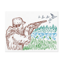 duck bird hunter hunting aiming shotgun rifle