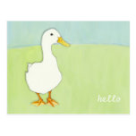 Duck Cool Hello Postcard