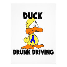 Duck Drunk Driving Custom Invitation