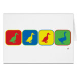 Duck Duck Duck Goose Pop Art Greeting Cards