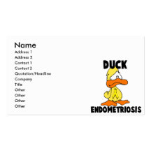 Duck Endometriosis Business Card Template