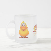Duck Frosted Glass Mug mugs