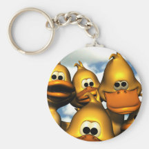 Duck Gathering Keychain