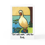 duck get well soon card