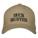 DUCK HUNTER embroidered hats