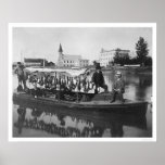 Duck Hunting Alaska Photo 1912 Print