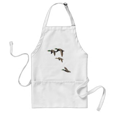 Duck Hunting Mallards in Flight Apron by OutDoorWorld