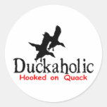 DUCK HUNTING ROUND STICKERS