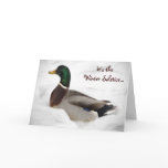 Duck in Snow Winter Solstice cards