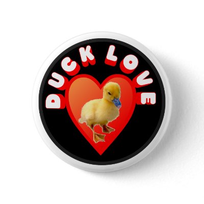 Duck Love Button by burntright