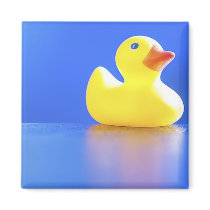 Duck on Blue Magnet