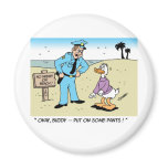 Duck On The Beach magnets