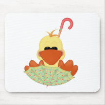 Duck on Umbrella T-shirts and Gifts Mousepads