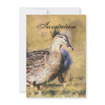 Duck Party Announcement Invitation