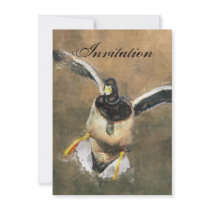 Duck Party Announcement Invitation